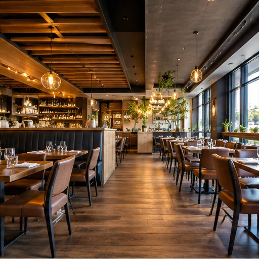 Concept image of a welcoming restaurant interior